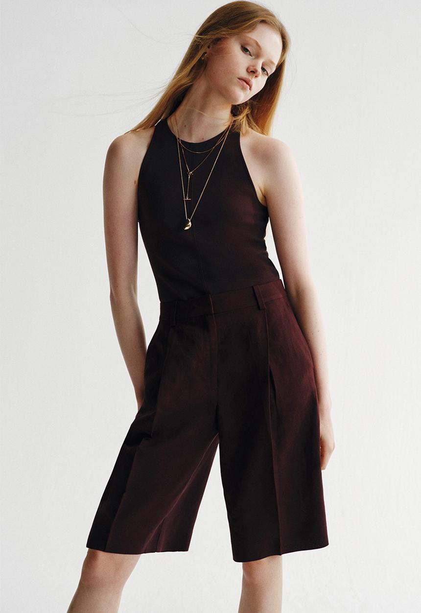 H&M - Bermuda shorts - plum purple