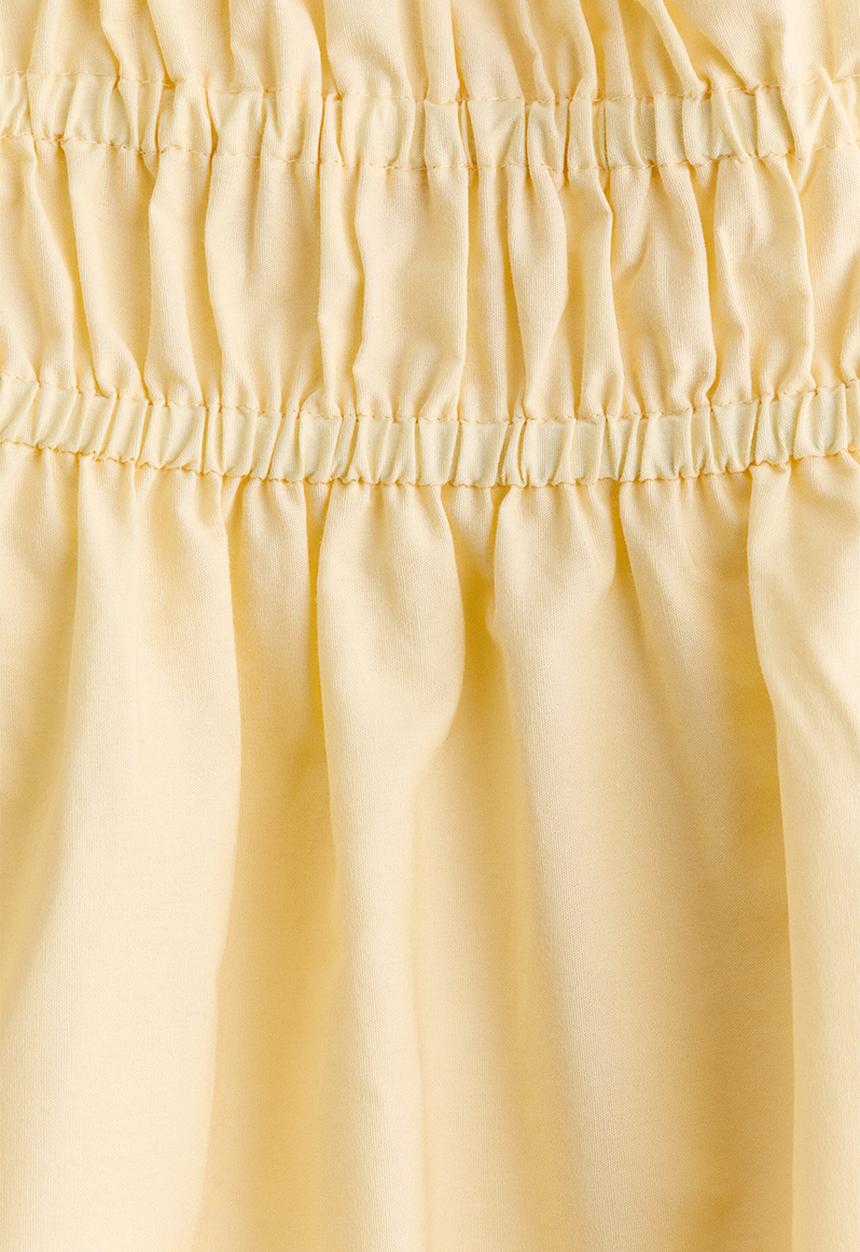H&M - Tie-strap cotton dress - light yellow