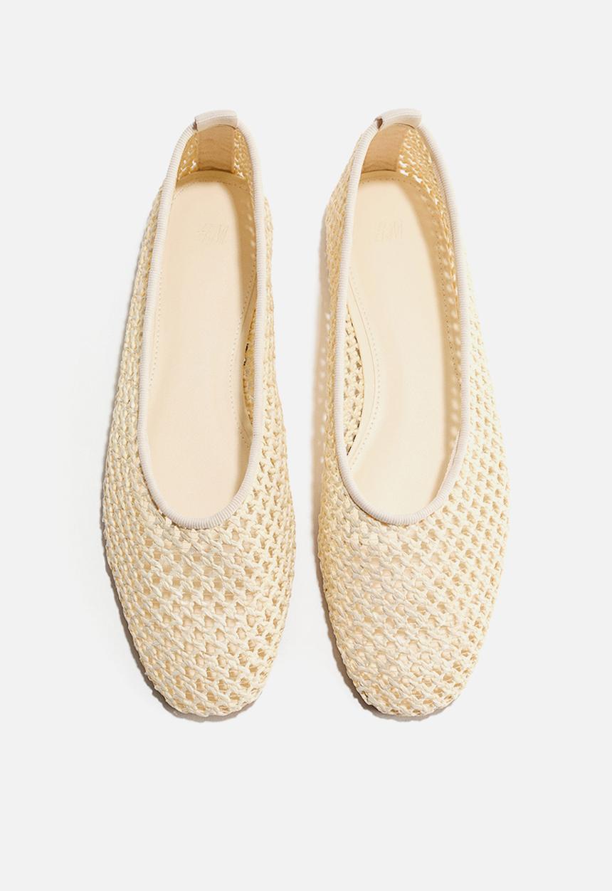 H&M - Braided ballet flats - cream