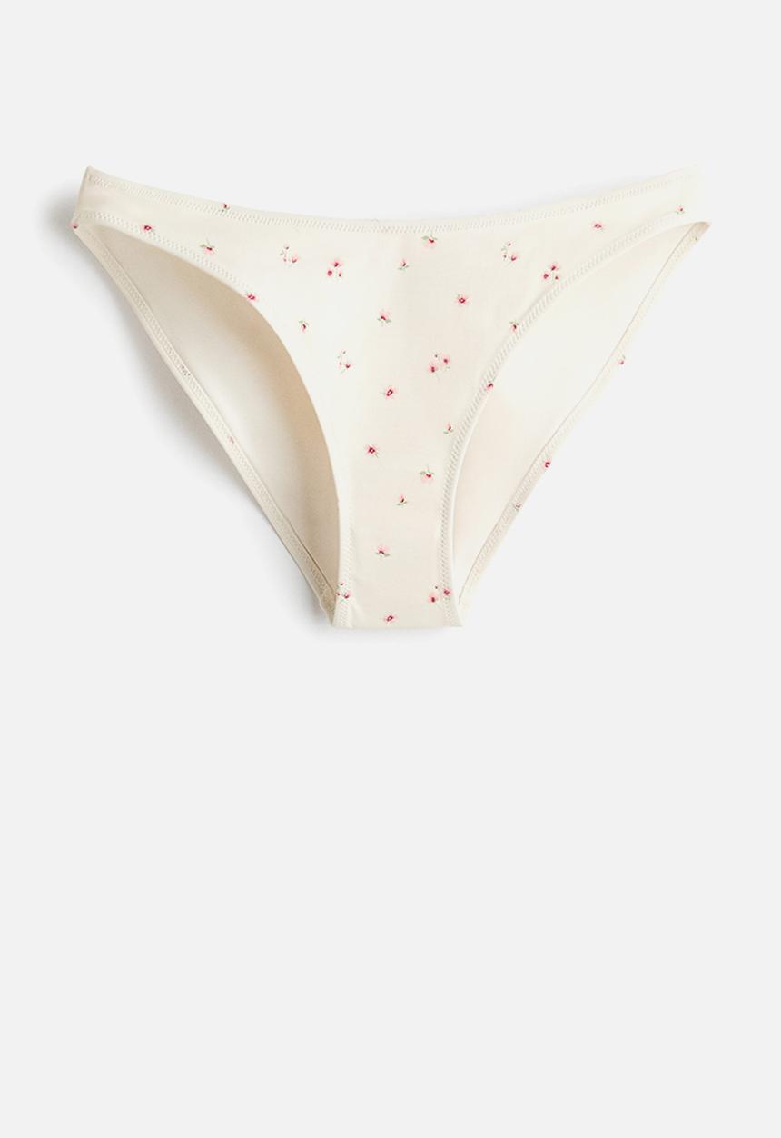 H&M - Bikini bottoms - white/floral