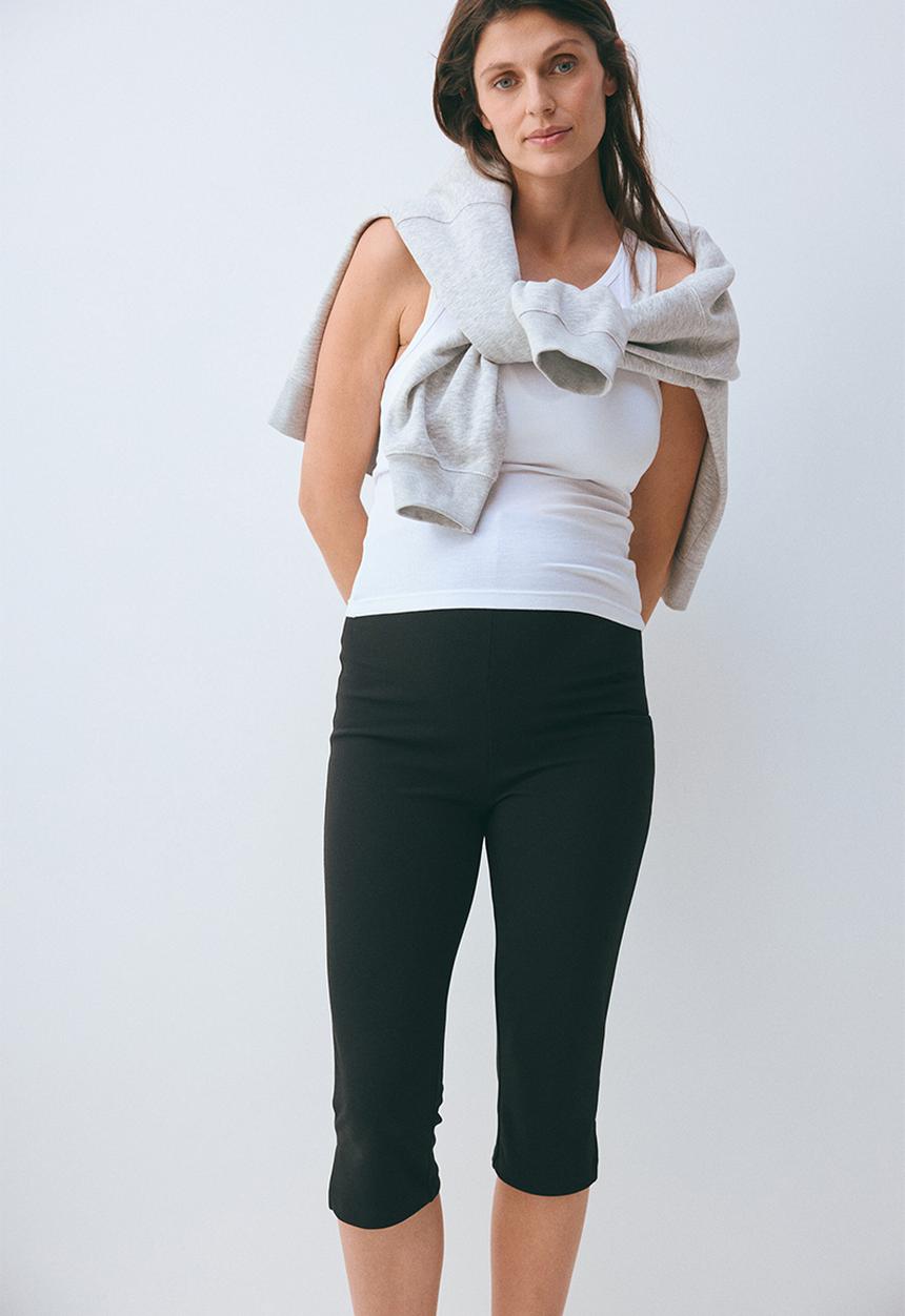 H&M - Mama ponte di roma capri trousers - black