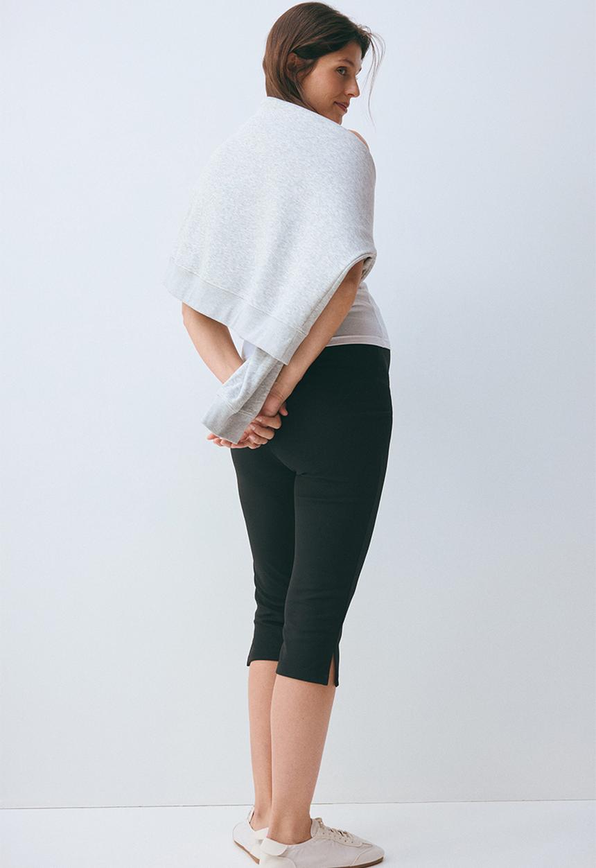 H&M - Mama ponte di roma capri trousers - black