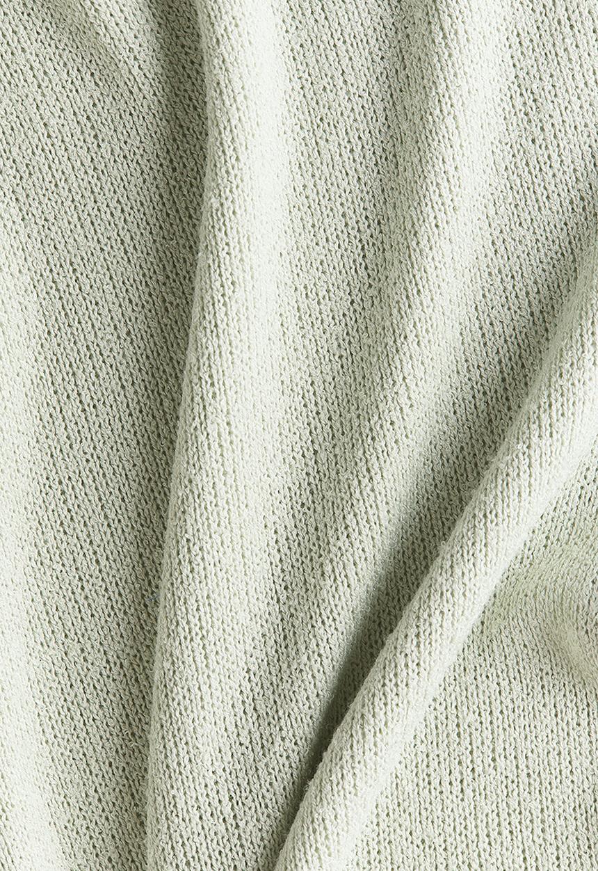 H&M - Knitted drawstring trousers - light dusty green