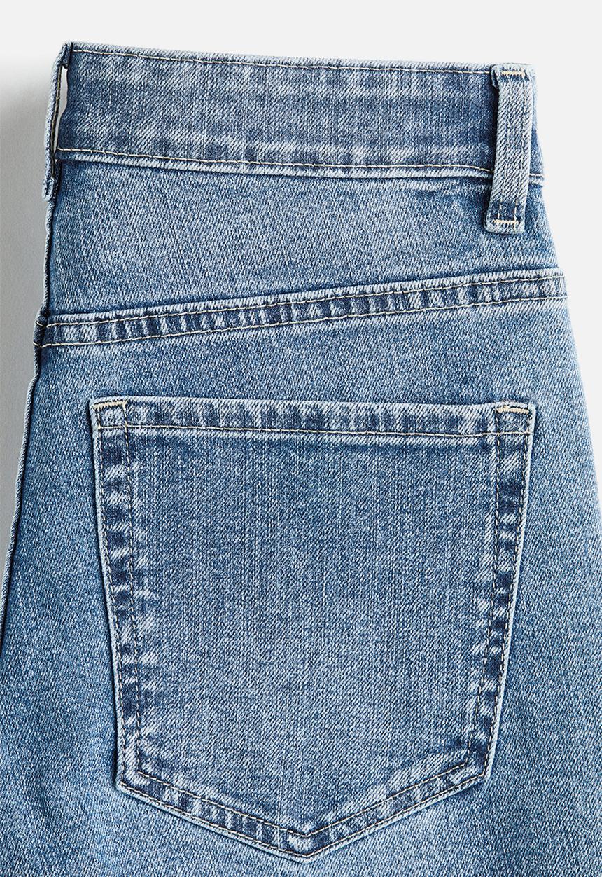 H&M - Flared regular waist ankle jeans - light denim blue