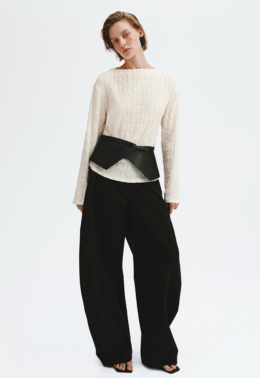 H&M - Boat-neck top - cream