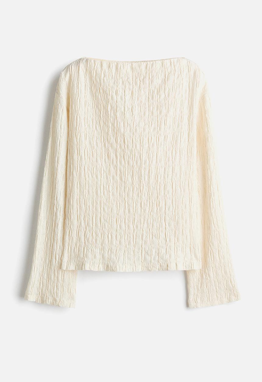 H&M - Boat-neck top - cream