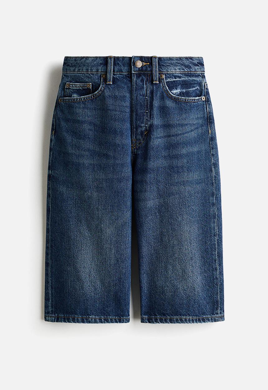 H&M - Denim bermuda shorts - dark denim blue