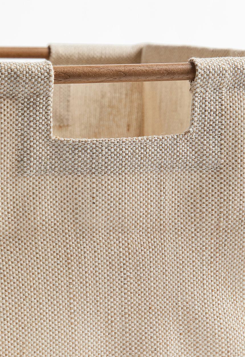 H&M - Jute-blend storage basket - light dusty beige