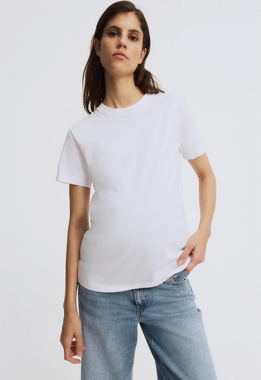 H&M - Mama cotton T-shirt - white