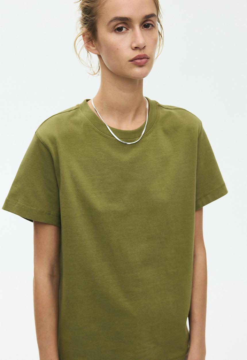 H&M - Oversized cotton t-shirt - olive green