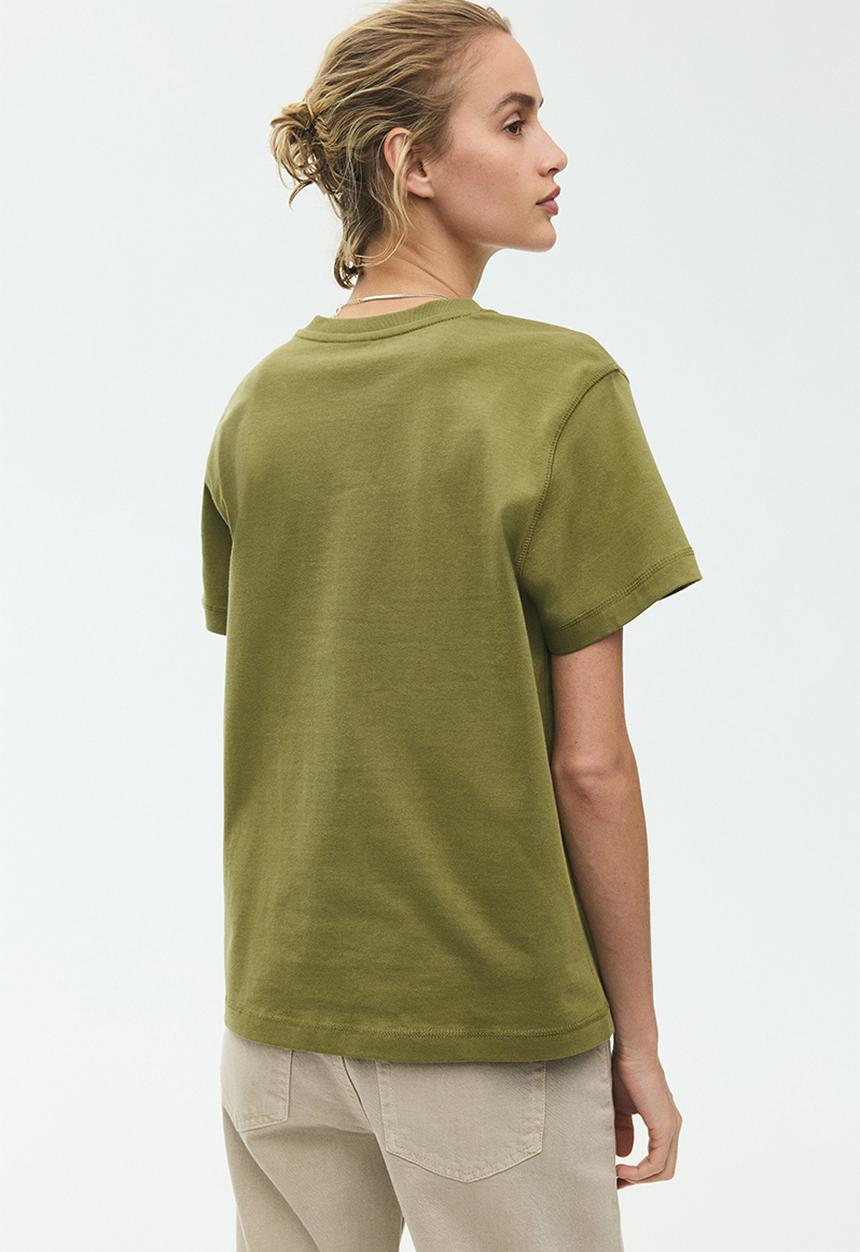 H&M - Oversized cotton t-shirt - olive green