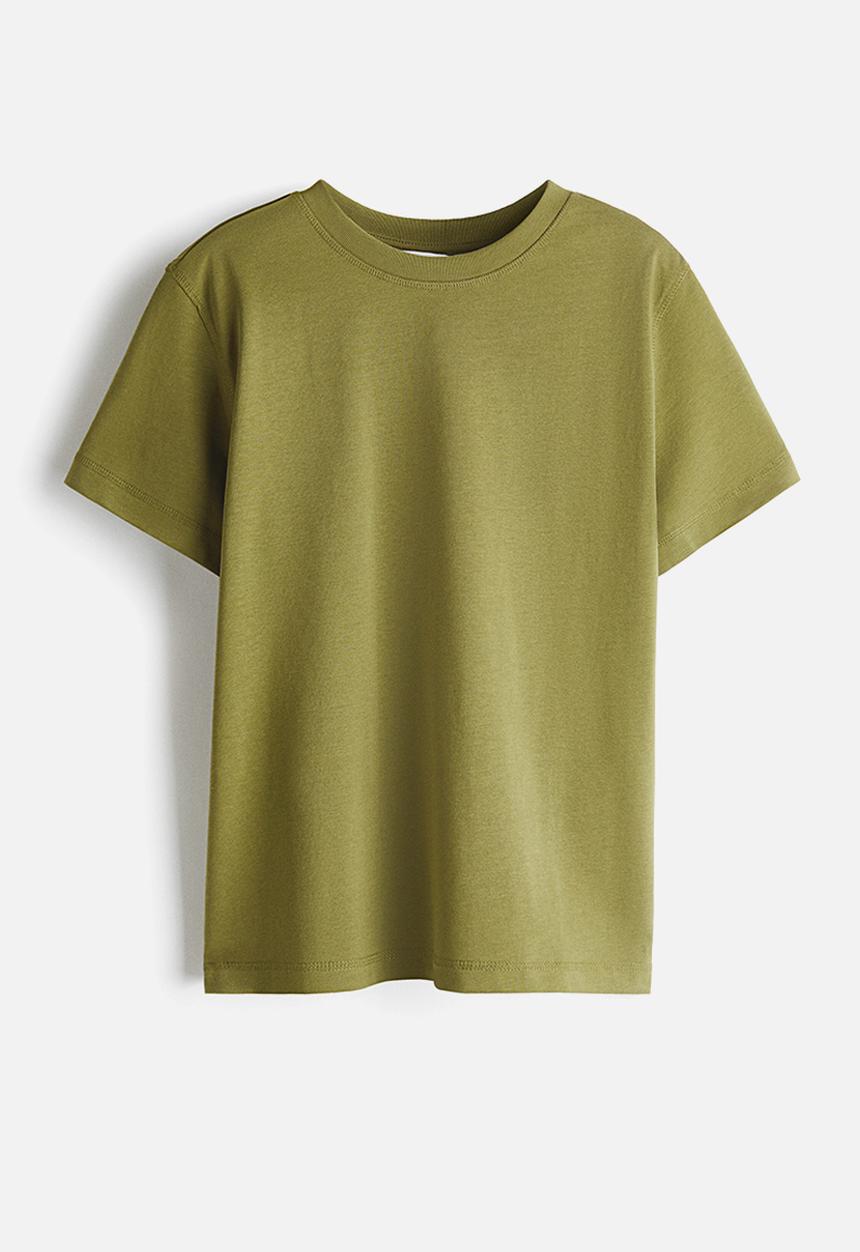 H&M - Oversized cotton t-shirt - olive green