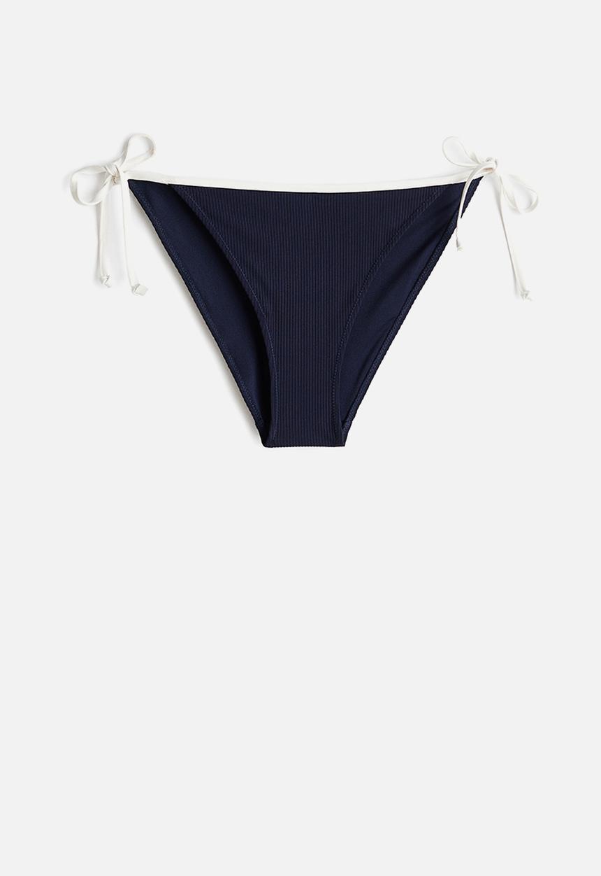 H&M - Tie tanga bikini bottoms - navy blue