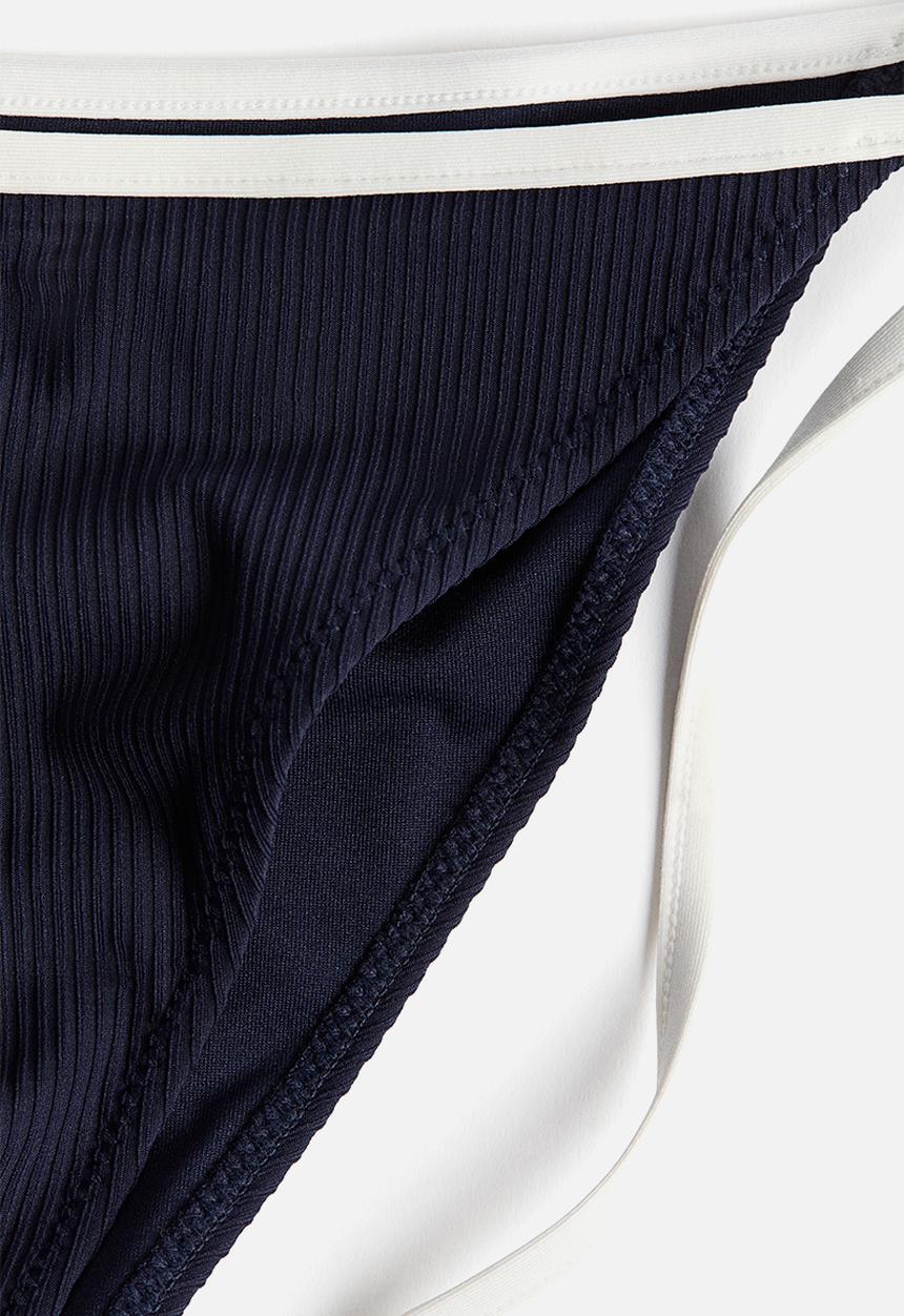 H&M - Tie tanga bikini bottoms - navy blue