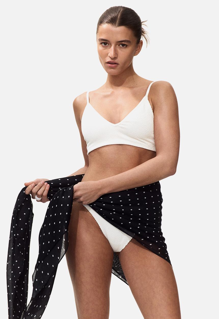 H&M - Padded bikini top - white