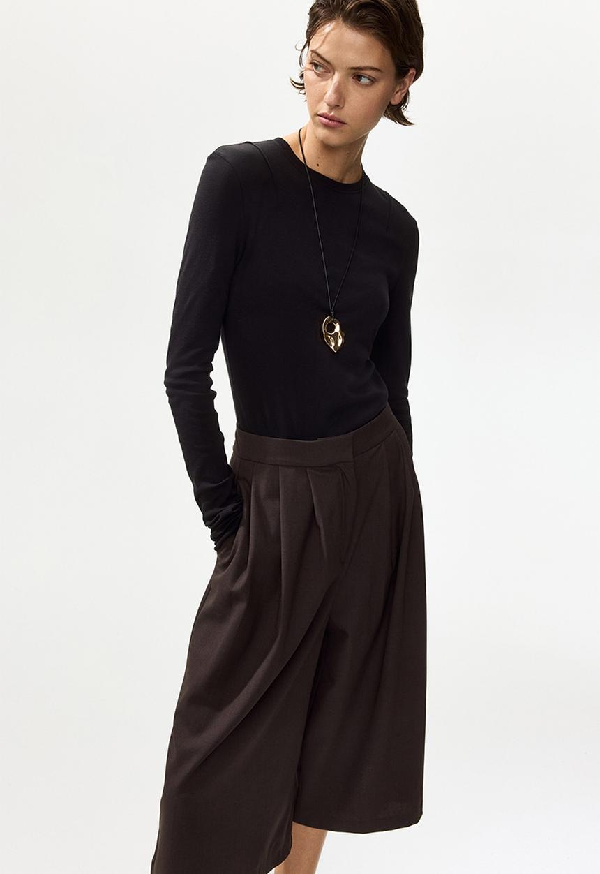 H&M - Wide culottes - dark brown