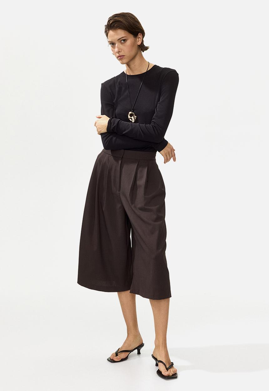 H&M - Wide culottes - dark brown