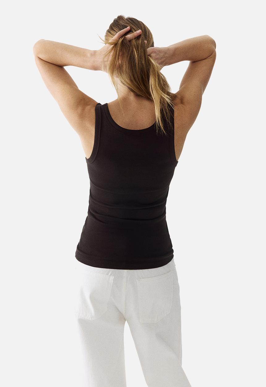 H&M - Mama ribbed vest top - dark brown