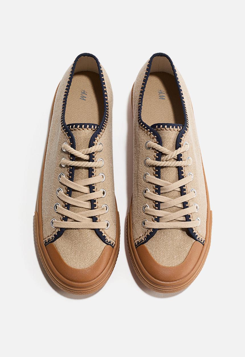 H&M - Twill trainers - beige