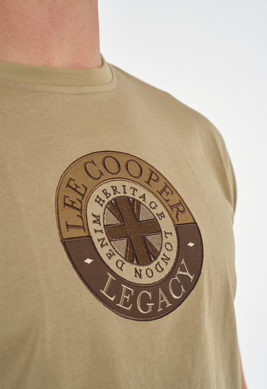 Lee Cooper - Damon Regular Fit T-Shirt - Brown