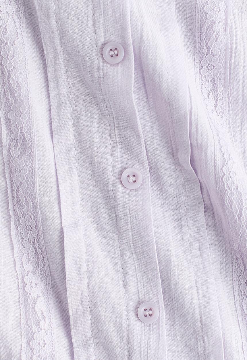 H&M - Pintucked blouse - light purple