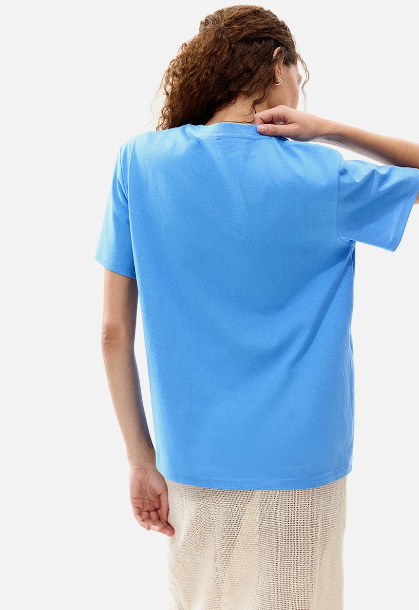 H&M - Motif-detail t-shirt - blue/sun