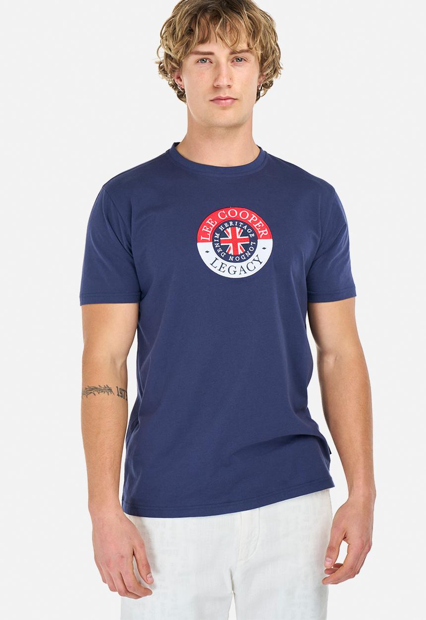 Lee Cooper - Damon Regular Fit T-Shirt - Navy