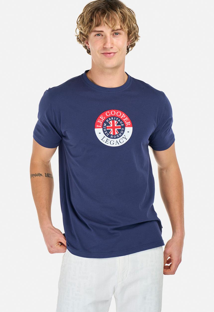 Lee Cooper - Damon Regular Fit T-Shirt - Navy