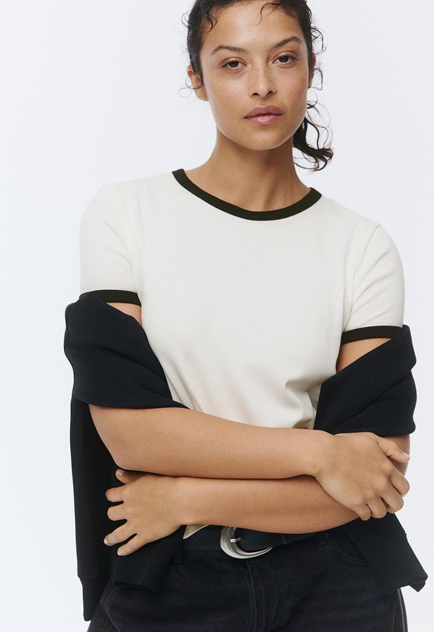 H&M - Cotton t-shirt - white