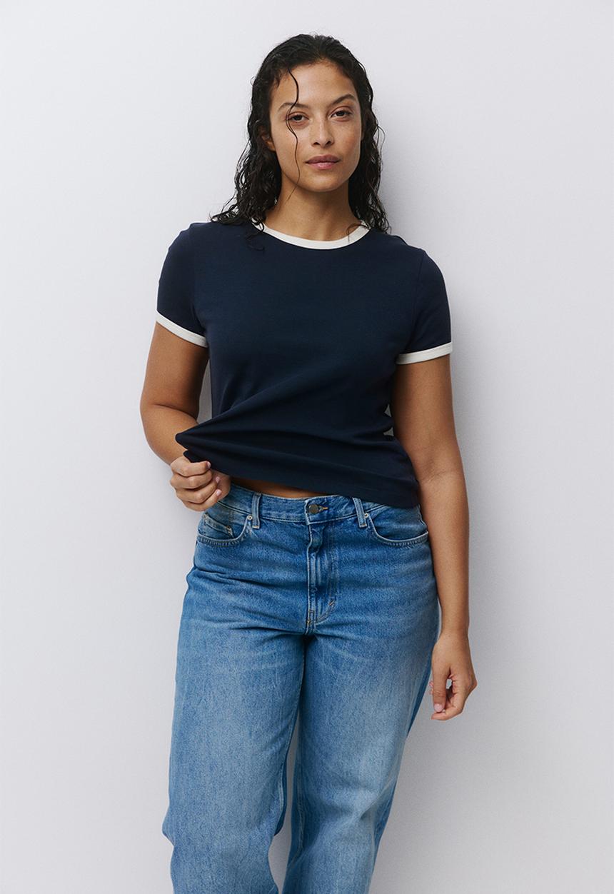 H&M - Cotton T-shirt - navy blue