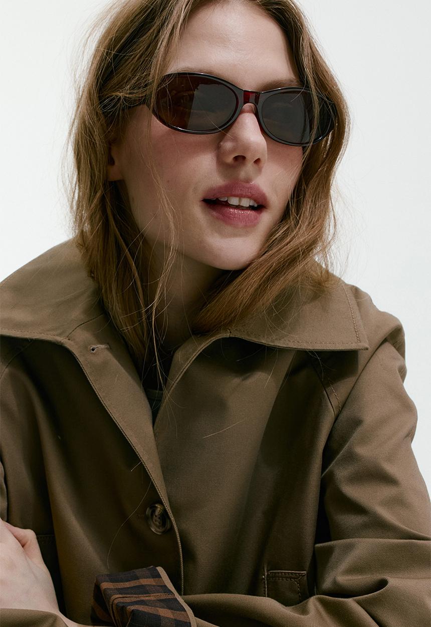 H&M - Oval sunglasses - brown/tortoiseshell pattern