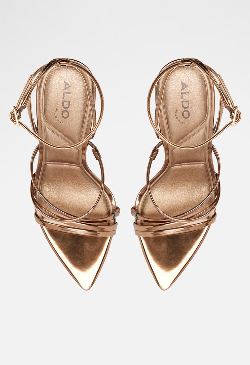ALDO - Solania open toe ankle strap - bronze