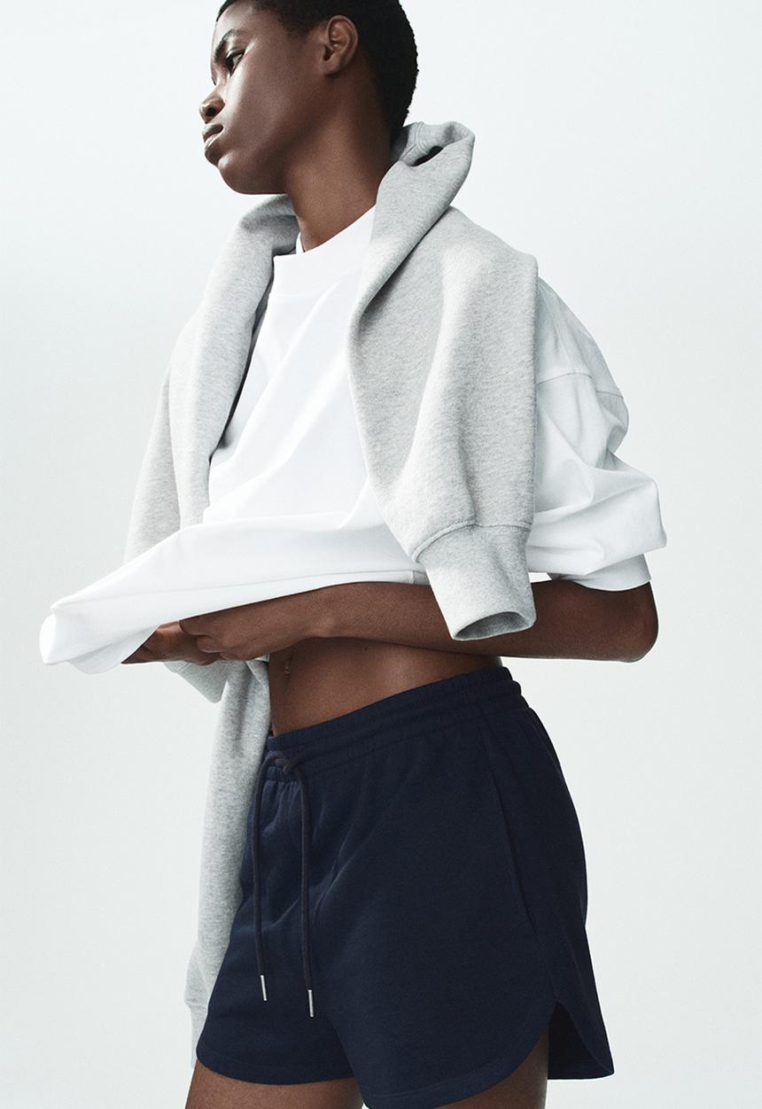 H&M - Sweatshirt shorts - dark blue