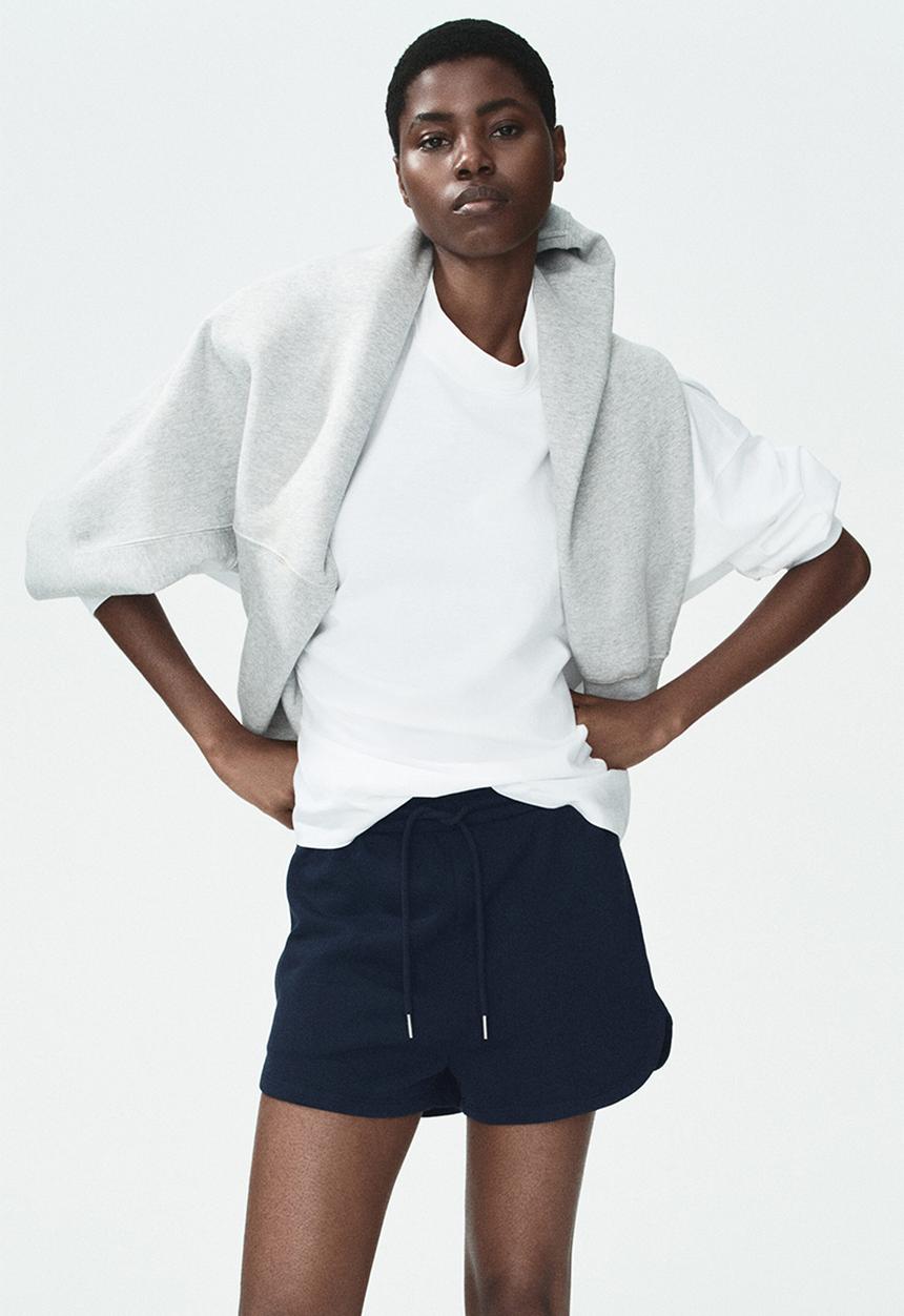 H&M - Sweatshirt shorts - dark blue