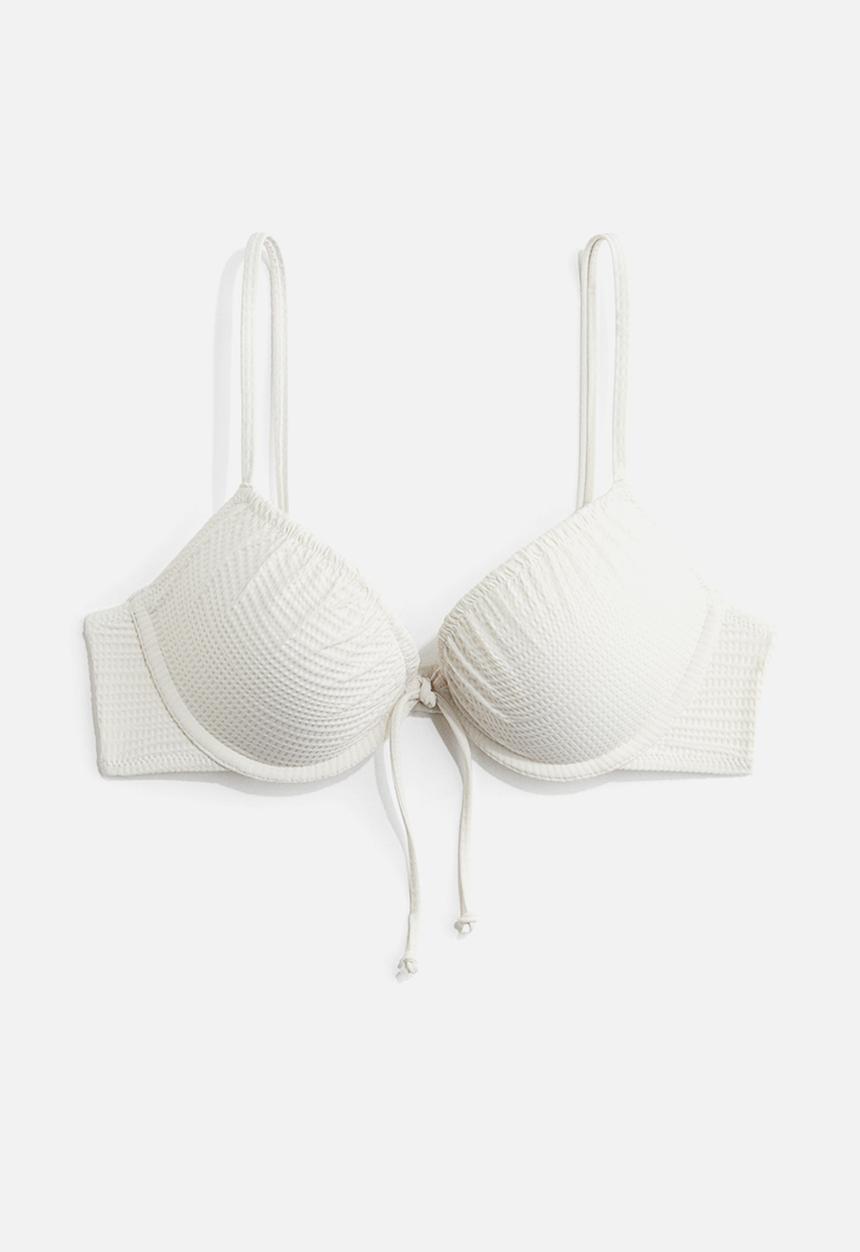 H&M - Push-up bikini top - white