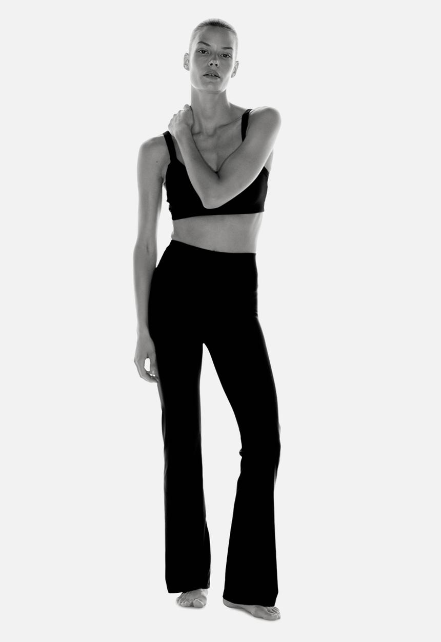 H&M - Flared yoga leggings with softmove™ - black