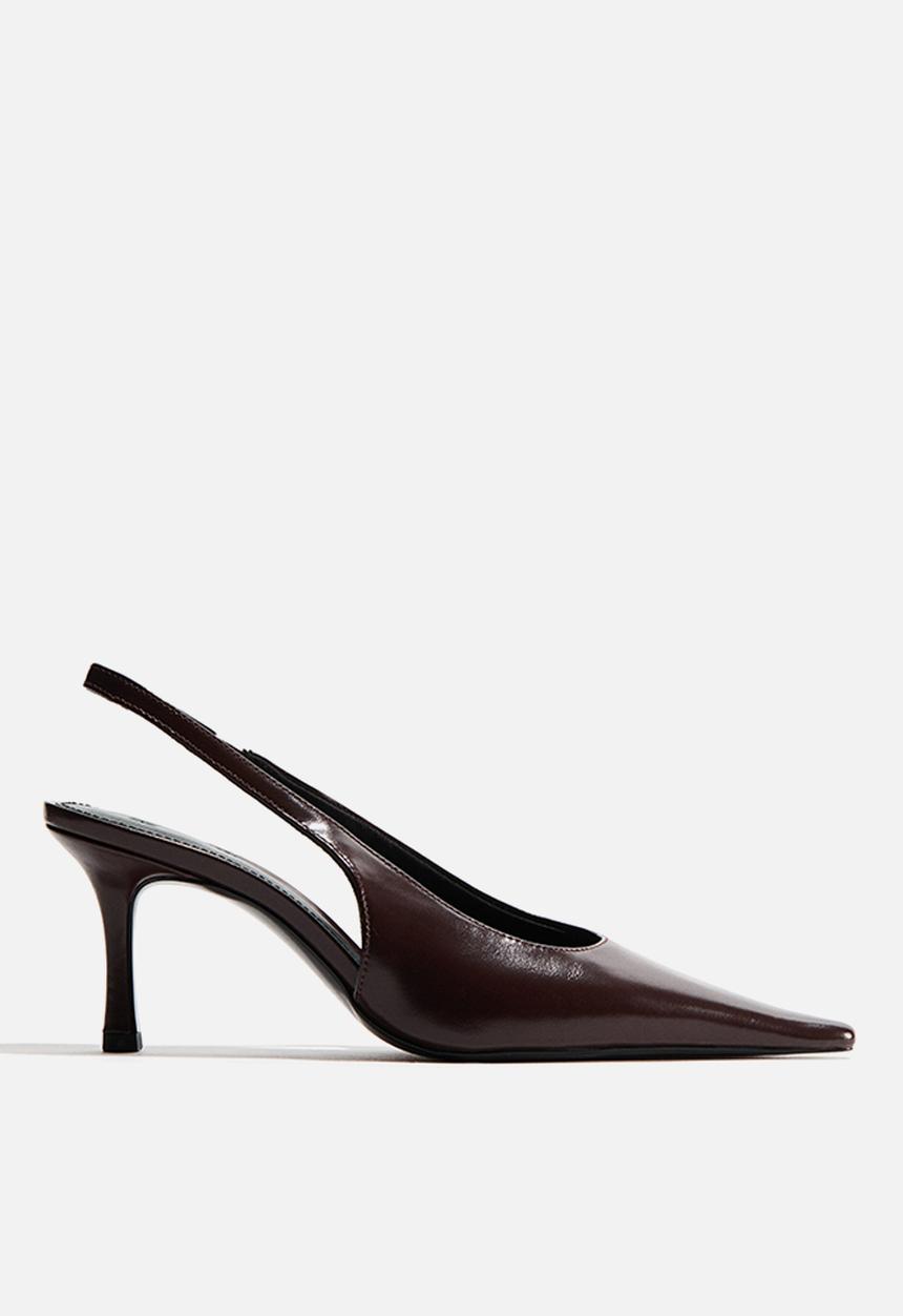 H&M - Heeled slingbacks - dark brown