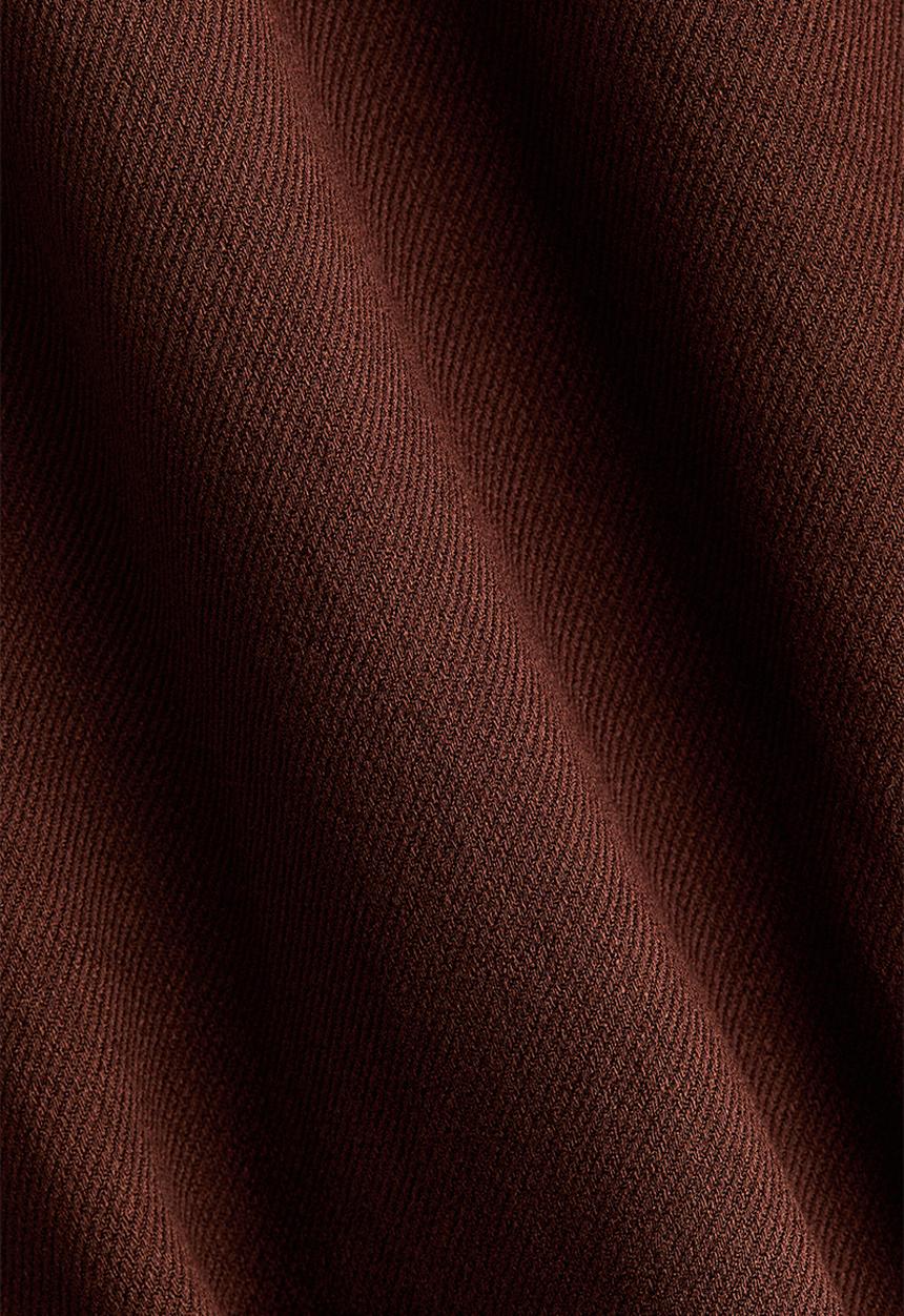 H&M - Oversized bubble-hem jacket - dark rust brown