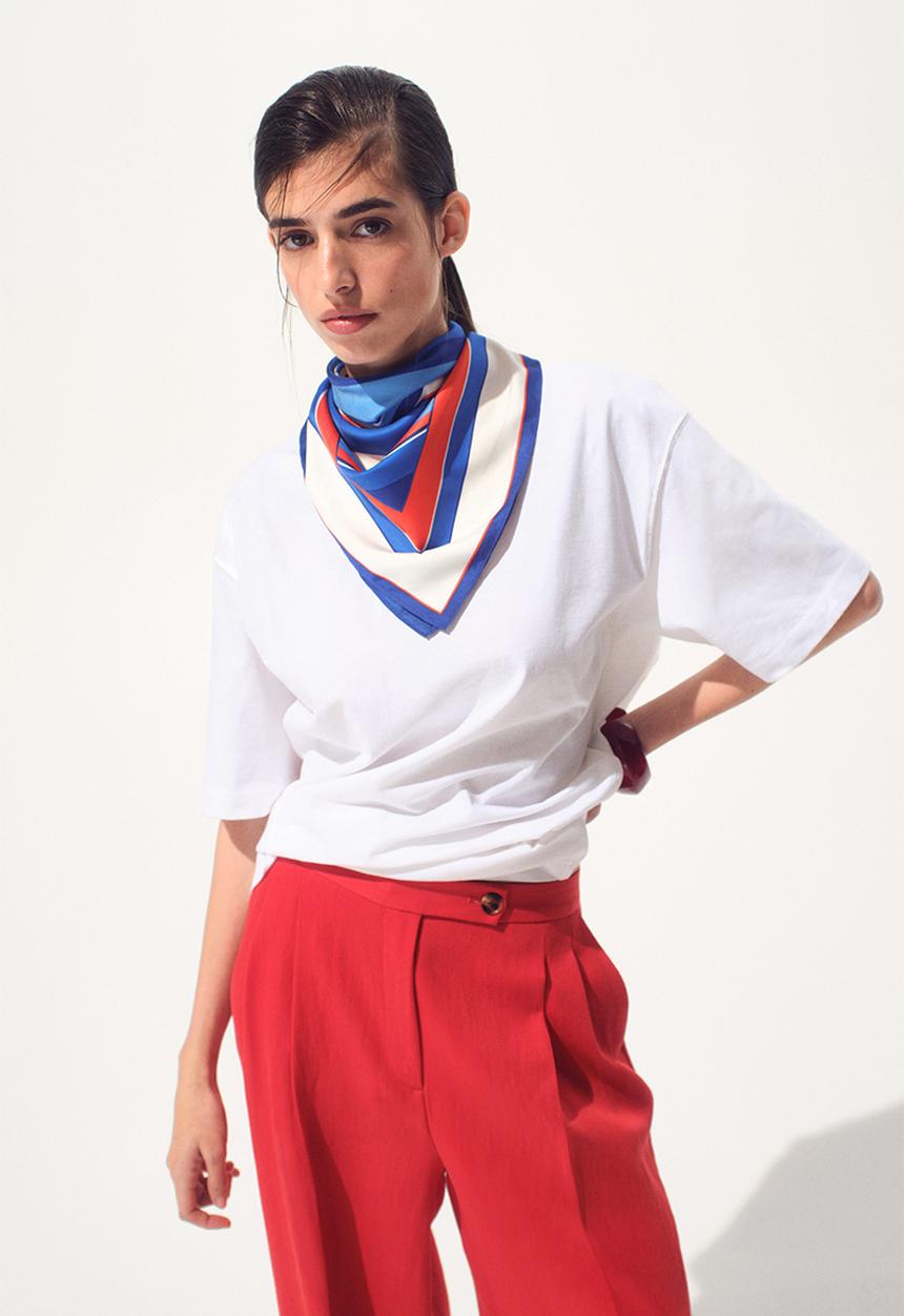 H&M - Wide tailored trousers - bright red