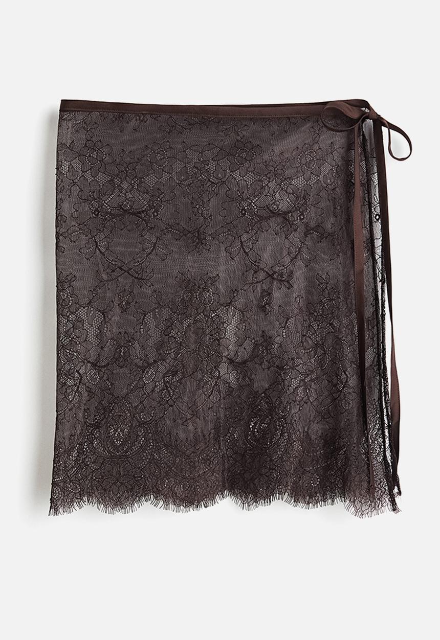 H&M - Lace hip scarf - dark brown
