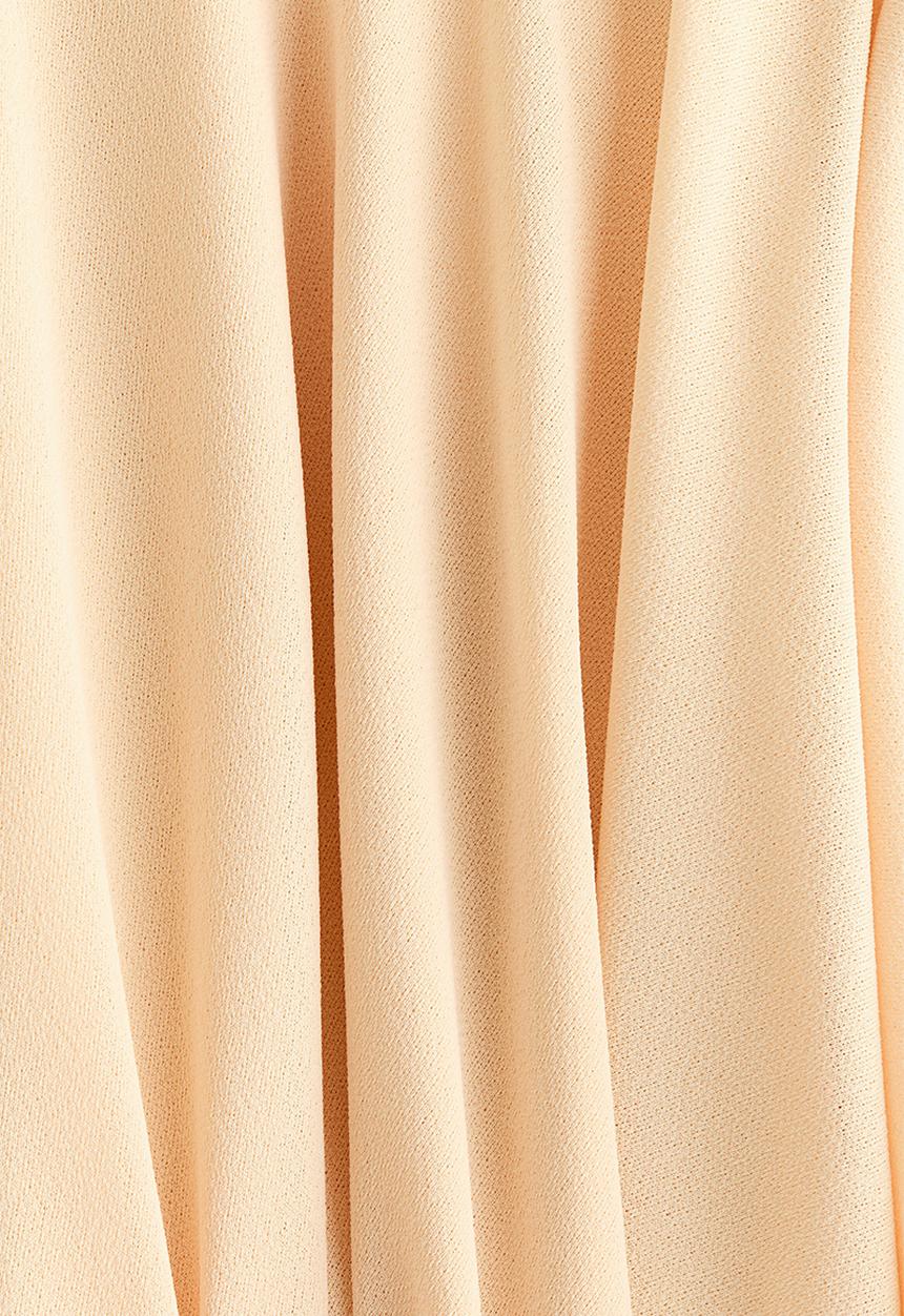H&M - Tiered tie-belt skirt - light yellow
