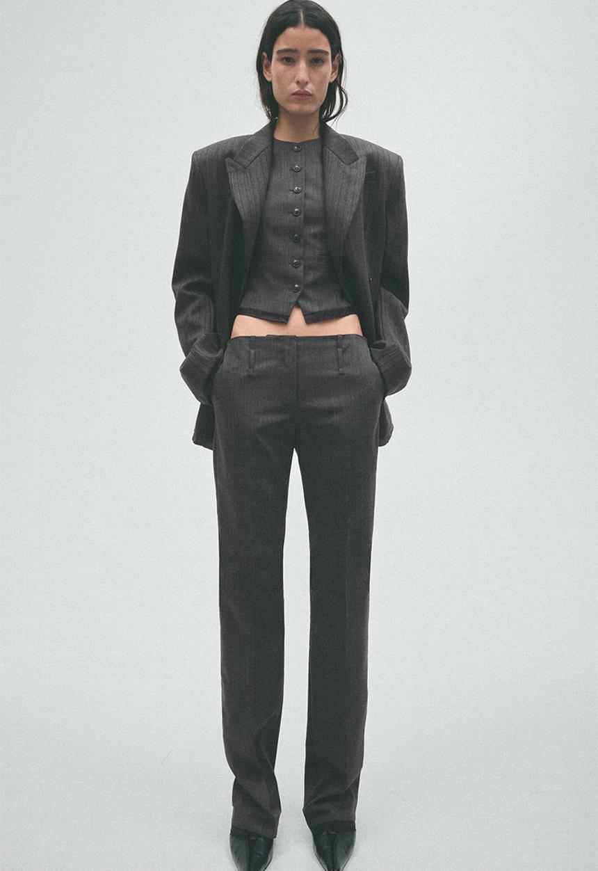 H&M - H&M Studio:  Wool waistcoat - dark grey marl