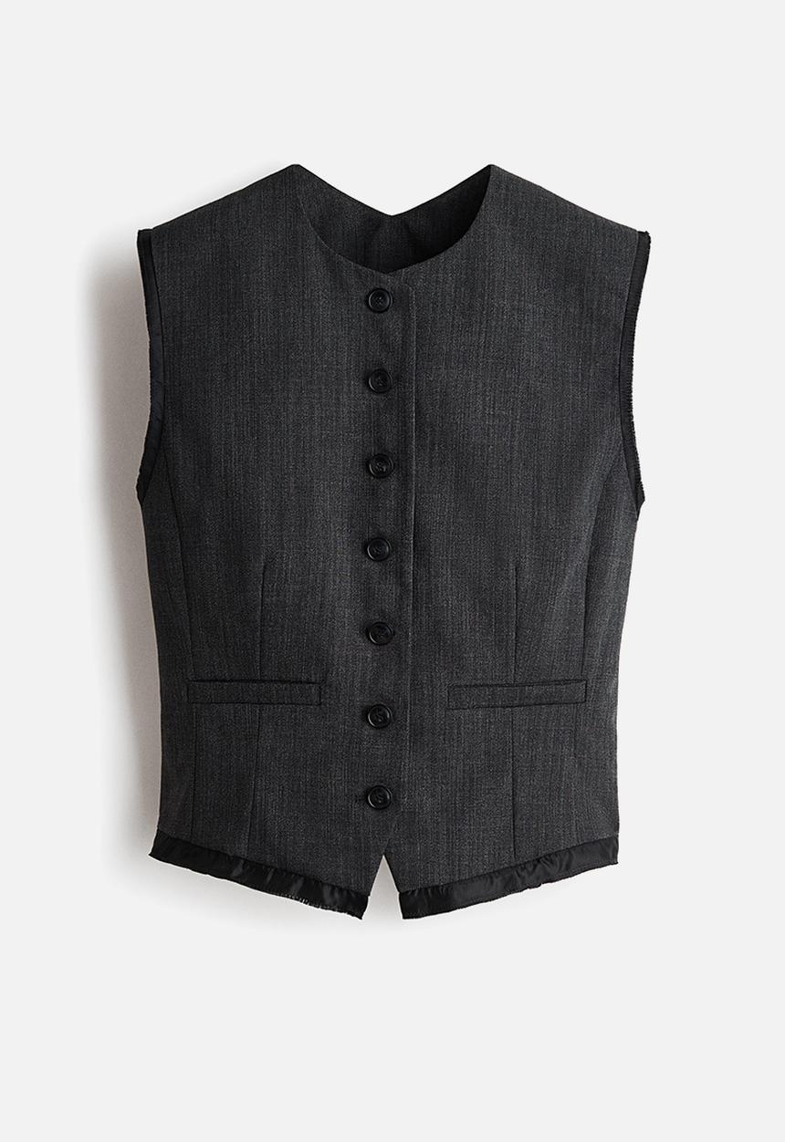 H&M - H&M Studio:  Wool waistcoat - dark grey marl