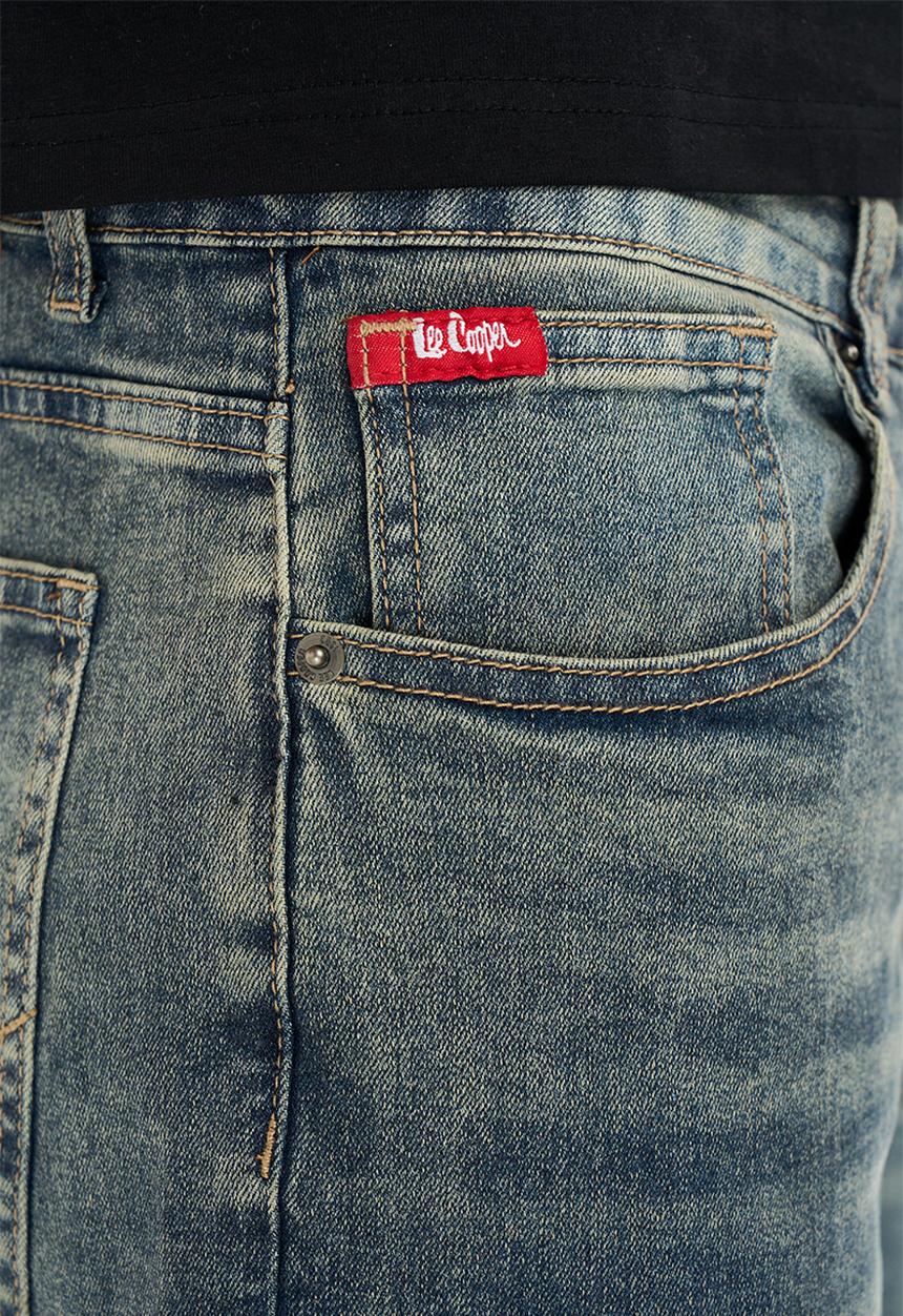 Lee Cooper - HumzaStraight Fit Jeans - Indigo Dirty Stone Wash