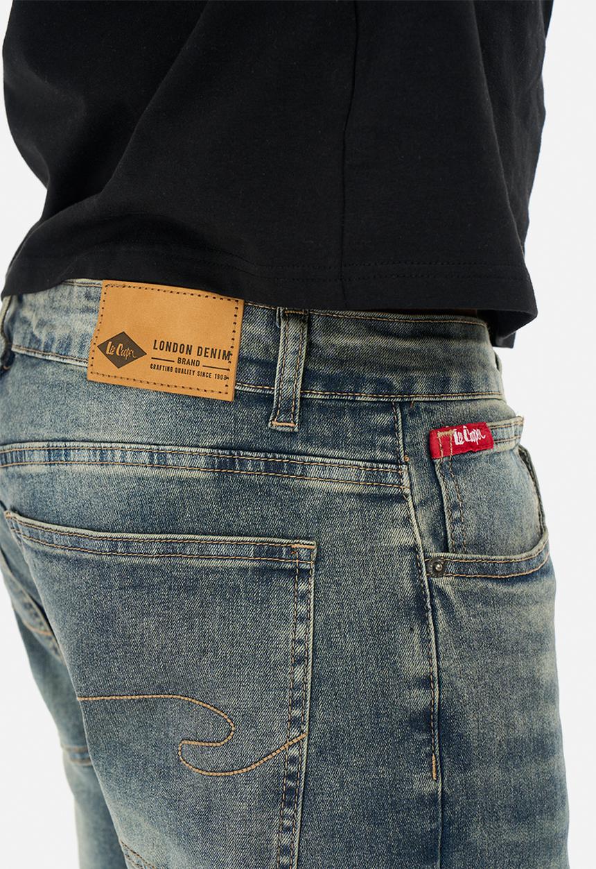 Lee Cooper - HumzaStraight Fit Jeans - Indigo Dirty Stone Wash