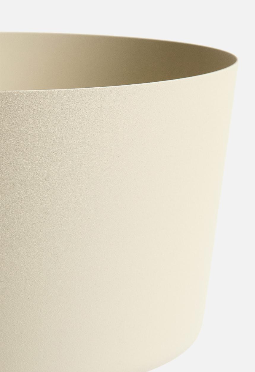 H&M - Metal plant pot - light beige