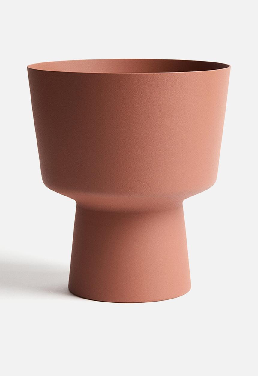 H&M - Metal plant pot - terracotta