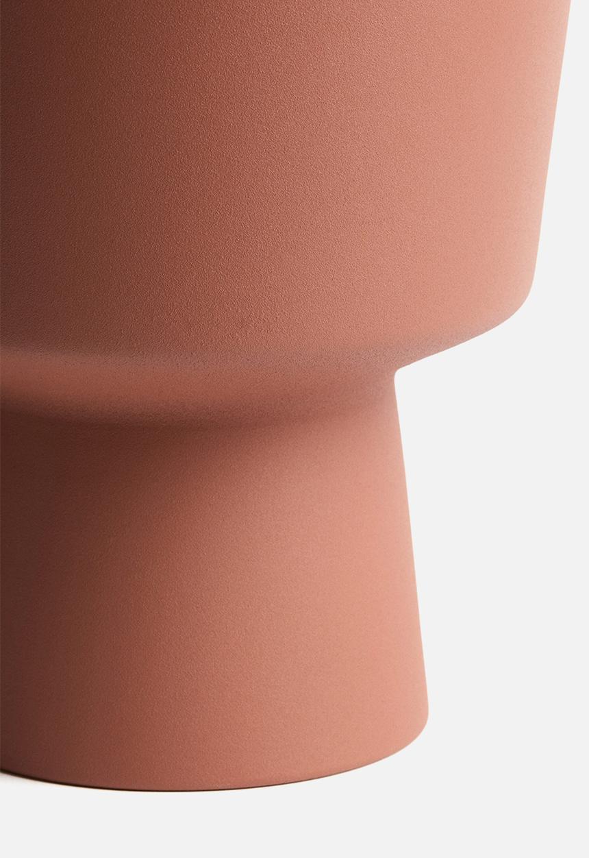 H&M - Metal plant pot - terracotta