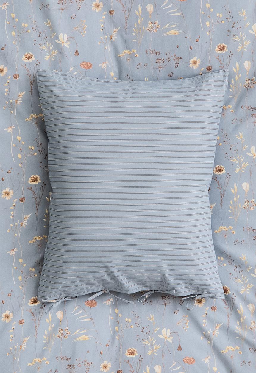 H&M - Floral double/king duvet cover set - dusty blue/floral