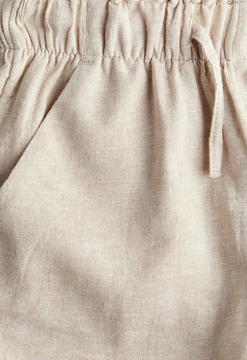 H&M - Linen-blend shorts - light beige
